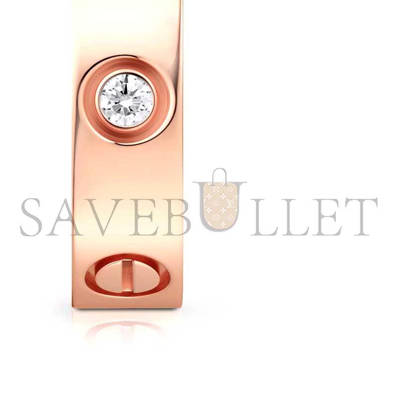 CARTIER LOVE RING, CLASSIC MODEL, 3 DIAMONDS CRB4087500